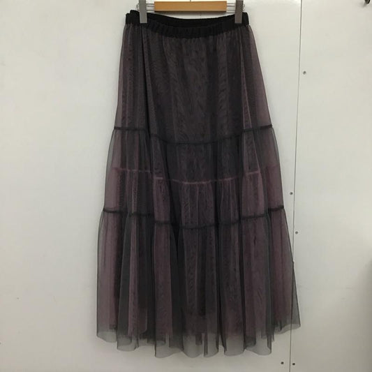 ページボーイ PAGEBOY スカート ロングスカート pb450001ts レイヤードチュールスカート ロングスカート フレアスカート FREE 無地 紫 / パープル /  レディース USED 古着 中古 10133033