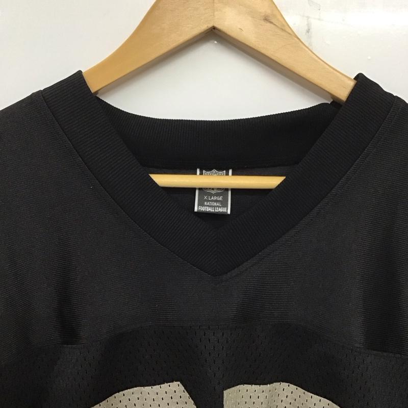 ナショナルフットボールリーグ NFL Tシャツ 半袖 半袖カットソー プリントTシャツ Vネックカットソー スポーツウェア XL ロゴ、文字 黒 / ブラック / メンズ USED 古着 中古 10138713