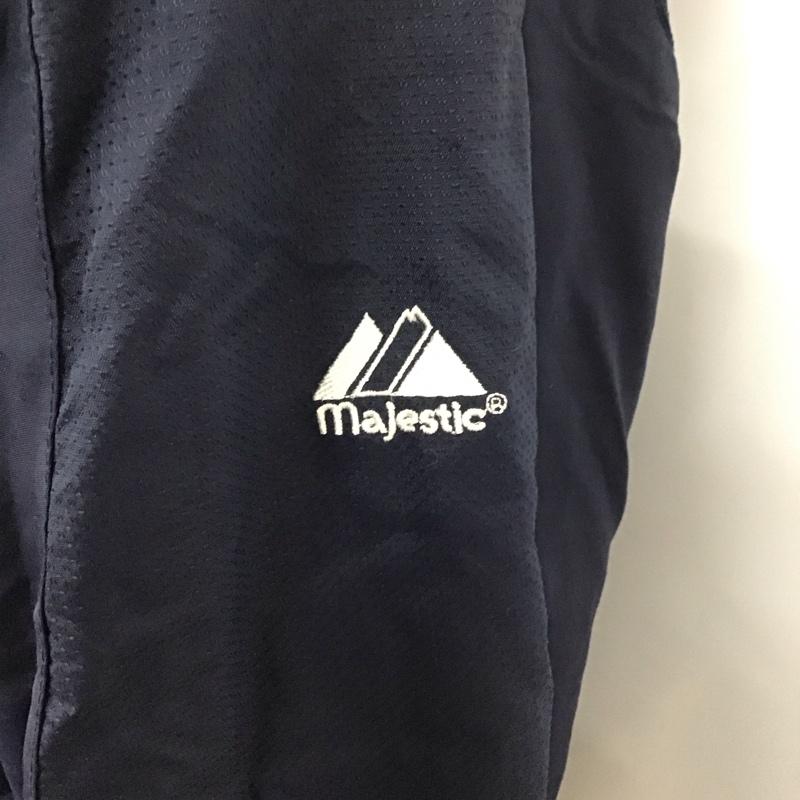 マジェスティック MAJESTIC ジャケット、上着 ジャンパー、ブルゾン ジップアップジャケット ジャンパー スポーツウェア アウター M ロゴ、文字 紺 / ネイビー / メンズ USED 古着 中古 10111137