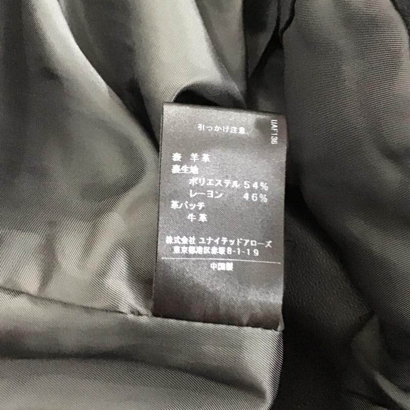 グリーンレーベルリラクシング green label relaxing ジャケット、上着 ライダース 3625-199-1175 KC SHEEPレザー ラムレザー レザージャケット 36 無地 黒 / ブラック / レディース USED 古着 中古 10117387