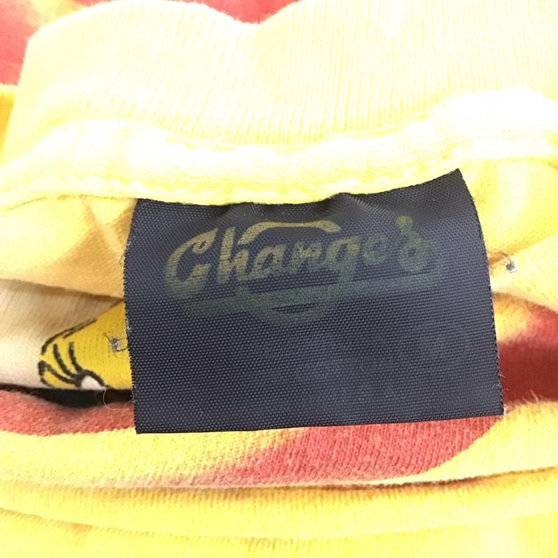 古着 USED Tシャツ 半袖 半袖カットソー プリントTシャツ クルーネックカットソー ロゴ、文字 黄 / イエロー /  メンズ USED 古着 中古 10110949