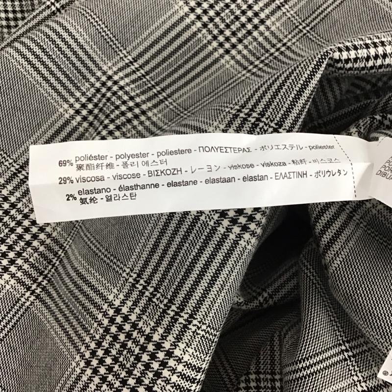 ザラウーマン ZARA WOMAN ワンピース ロングスカート 長袖ロングワンピース タイトワンピース カジュアルワンピース S チェック 白 / ホワイト / X 黒 / ブラック / レディース USED 古着 中古 10147095