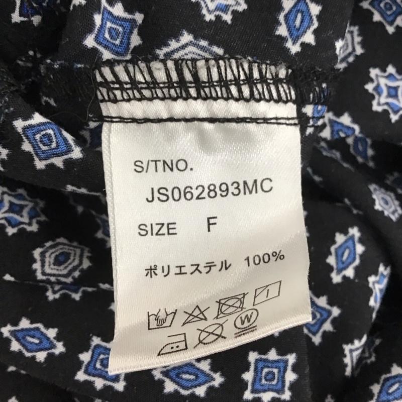 ジーナシス JEANASIS シャツ、ブラウス 半袖 js062893mc クロップドレングス オープンカラーシャツ FREE 総柄 マルチカラー / マルチカラー / レディース USED 古着 中古 10109181