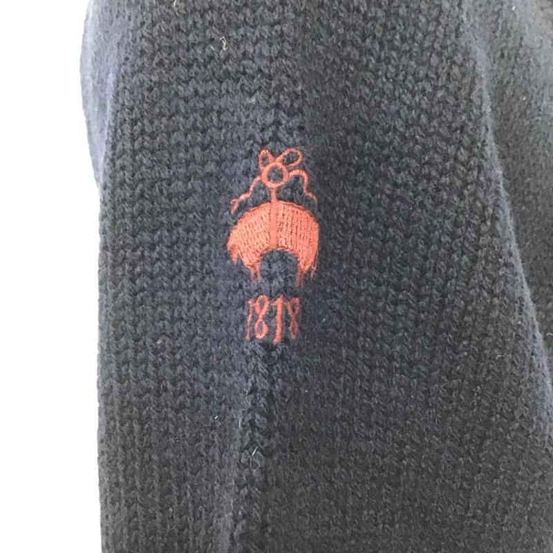 ブルックスブラザーズ BROOKS BROTHERS カーディガン 長袖 ショールカラー ウール M ワンポイント 紺 / ネイビー / メンズ USED 古着 中古 10112668
