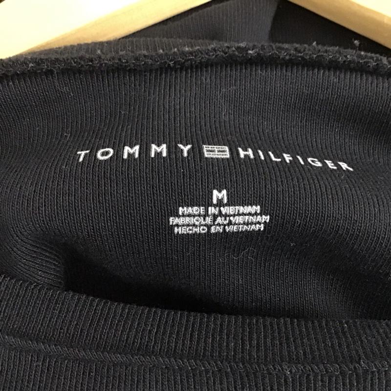 トミーヒルフィガー TOMMY HILFIGER Tシャツ 長袖 M 無地 黒 / ブラック / レディース USED 古着 中古 10130815