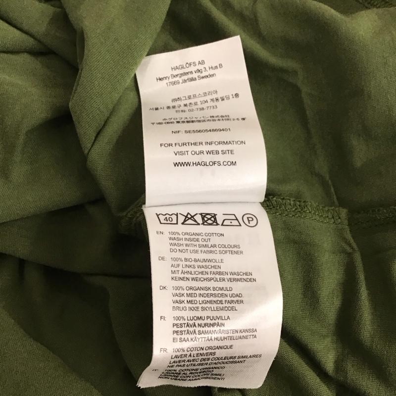 ホグロフス HAGLOFS Tシャツ 半袖 半袖カットソー プリントTシャツ クルーネックカットソー スポーツウェア S プリント カーキ / カーキ / メンズ USED 古着 中古 10106817