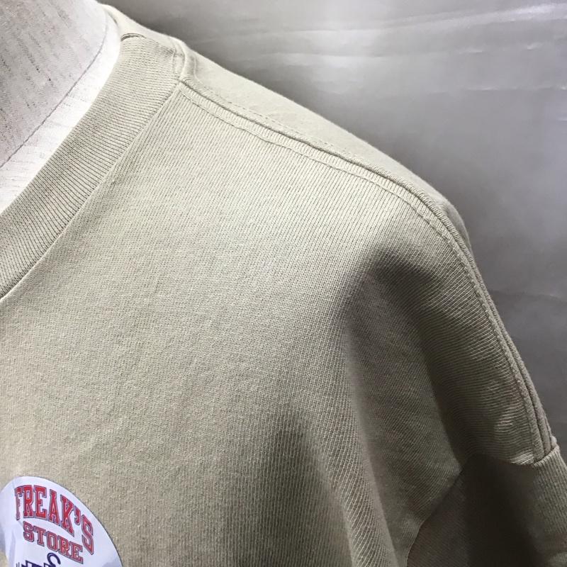 フリークスストア FREAK S STORE Tシャツ 半袖 212-1255 ヘビーウェイト クルーネック タグ付き L 無地 ベージュ / ベージュ / レディース USED 古着 中古 10122604