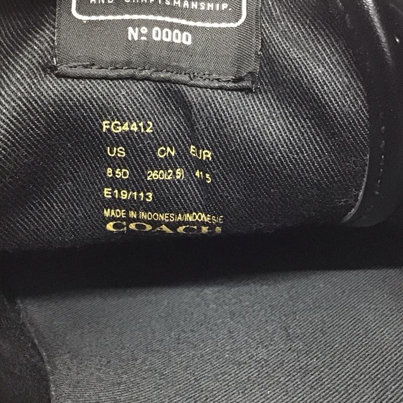 コーチ COACH スニーカー スニーカー FG4412 シグネチャー US8.5D US:8.5 総柄 黒 / ブラック / メンズ USED 古着 中古 10118860