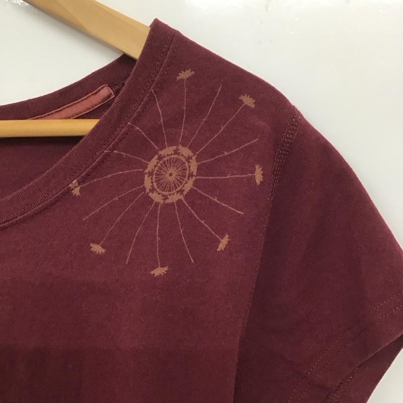 キーン KEEN Tシャツ 半袖 M プリント えんじ / ワインレッド / レディース USED 古着 中古 10136649