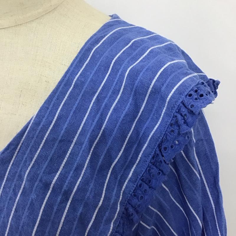 ザラ ZARA シャツ、ブラウス 半袖 半袖シャツ カラーシャツ 半袖カットソー ストライプシャツ 前開きシャツ XS ストライプ マルチカラー / マルチカラー / レディース USED 古着 中古 10115242