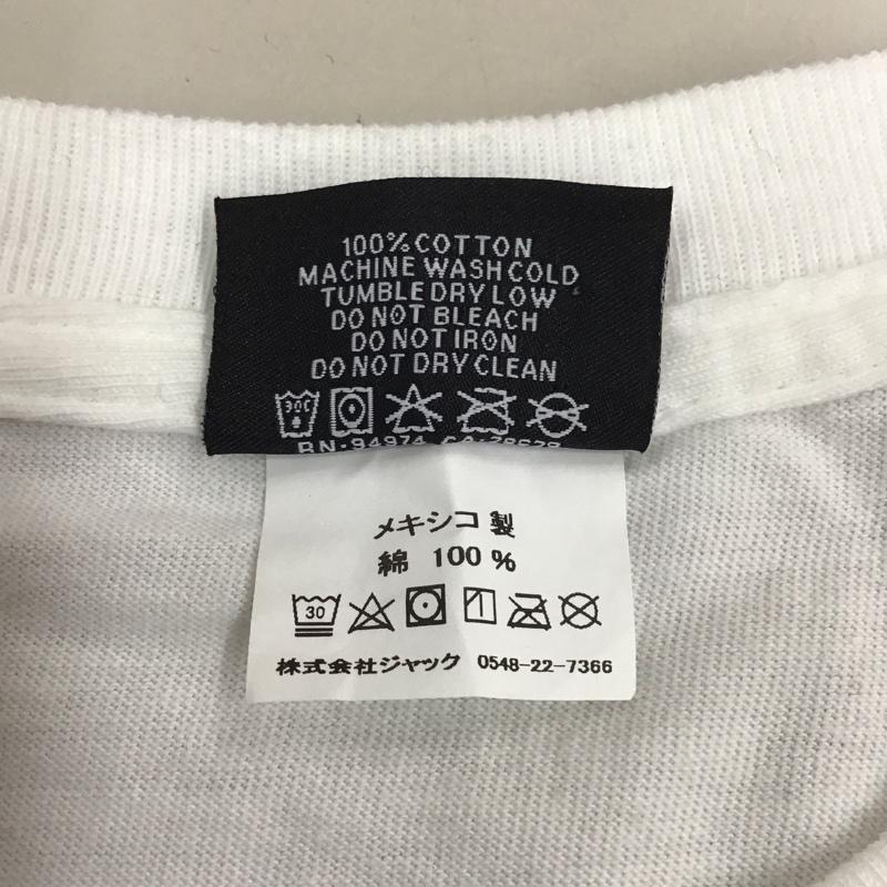 ステューシー STUSSY Tシャツ 半袖 半袖カットソー プリントTシャツ クルーネックカットソー L プリント 白 / ホワイト /  メンズ USED 古着 中古 10113185