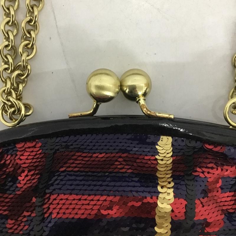 コーチ COACH ハンドバッグ ハンドバッグ 21214 スパンコール がま口 チェーン ミニショルダーバッグ マルチカラー / マルチカラー / レディース USED 古着 中古 10128991