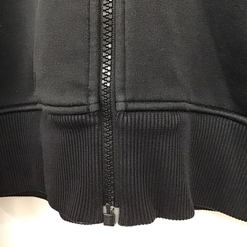 アディダス adidas パーカー 長袖 ジップアップパーカー アウター ジップアップジャケット L ロゴ、文字 白 / ホワイト / X 黒 / ブラック / メンズ USED 古着 中古 10137188