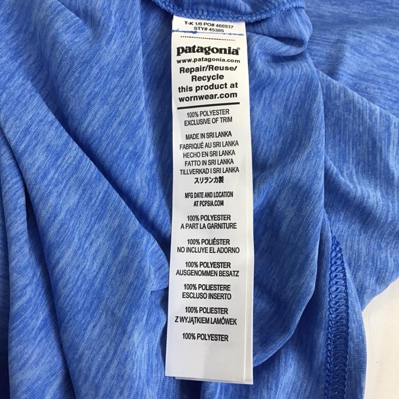 パタゴニア patagonia Tシャツ 半袖 半袖カットソー プリントTシャツ クルーネックカットソー M プリント 青 / ブルー / メンズ USED 古着 中古 10139824