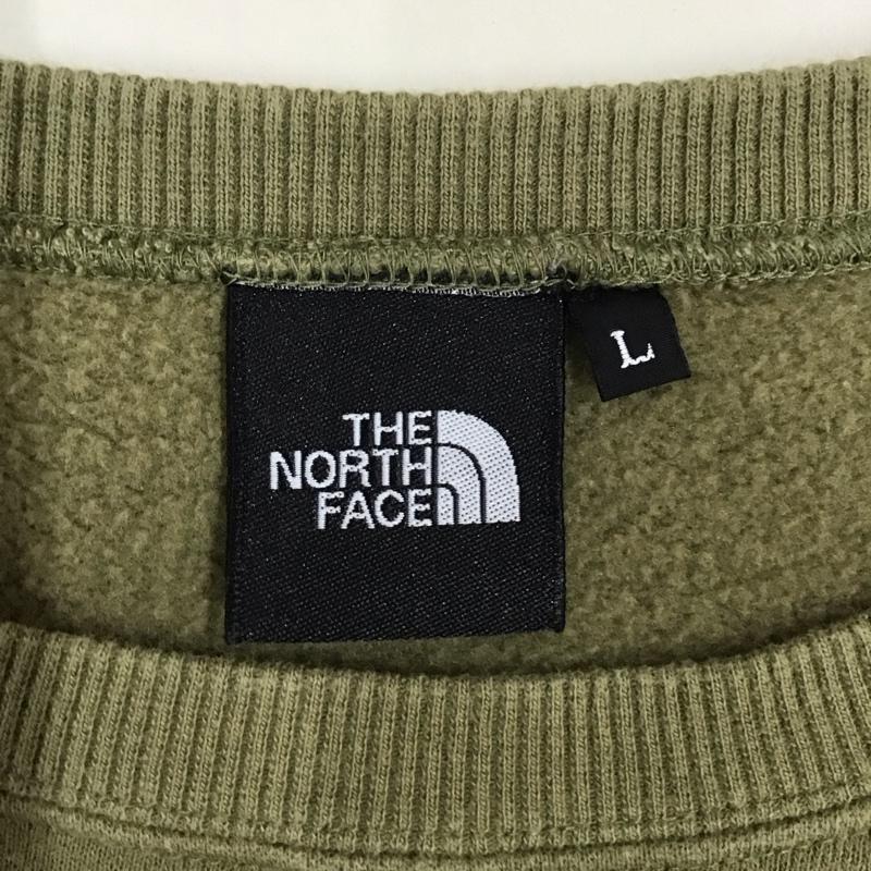ザノースフェイス THE NORTH FACE トレーナー 長袖 nt61812z 長袖スウェット トレーナー リブスウェットカットソー L ロゴ、文字 カーキ / カーキ / メンズ USED 古着 中古 10111808