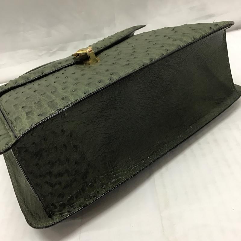 古着 USED ハンドバッグ ハンドバッグ 皮革 無地 カーキ / カーキ / レディース USED 古着 中古 10112181