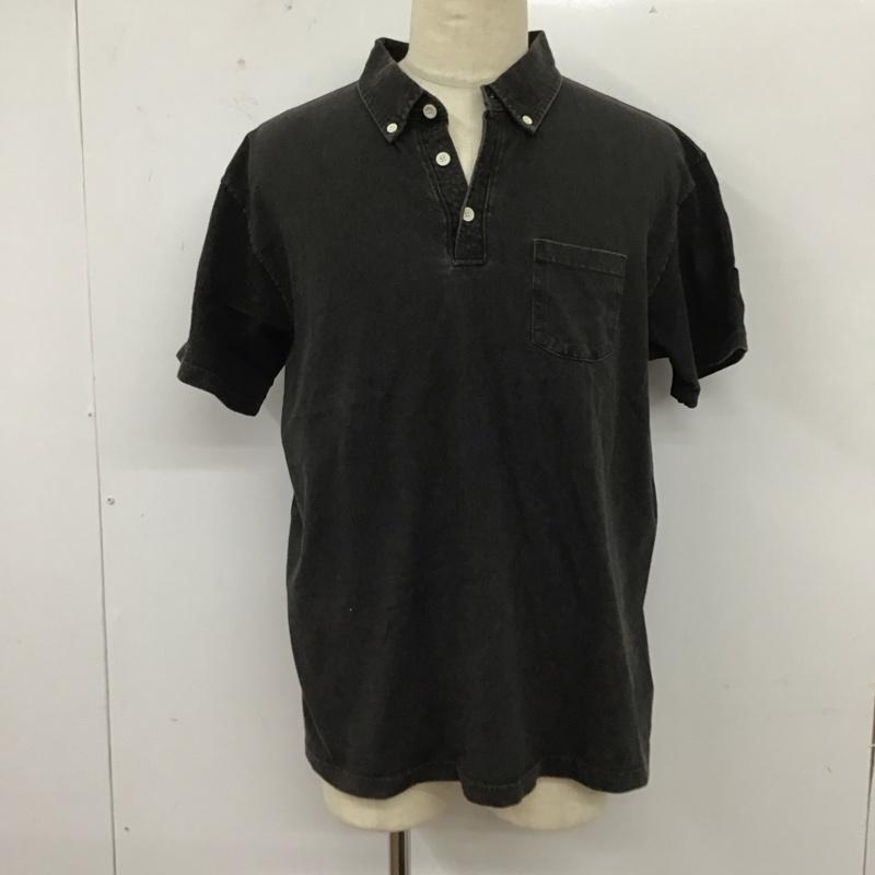 グッドオン Good On ポロシャツ 半袖 半袖ポロシャツ カラーシャツ 半袖カットソー 無地 黒 / ブラック /  メンズ USED 古着 中古 10112692