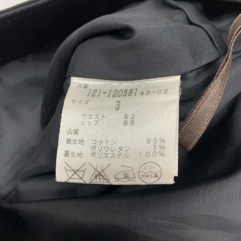 プロポーションボディドレッシング PROPORTION BODY DRESSING スカート ひざ丈スカート タイトスカート 無地 3 無地 黒 / ブラック / レディース USED 古着 中古 10023328