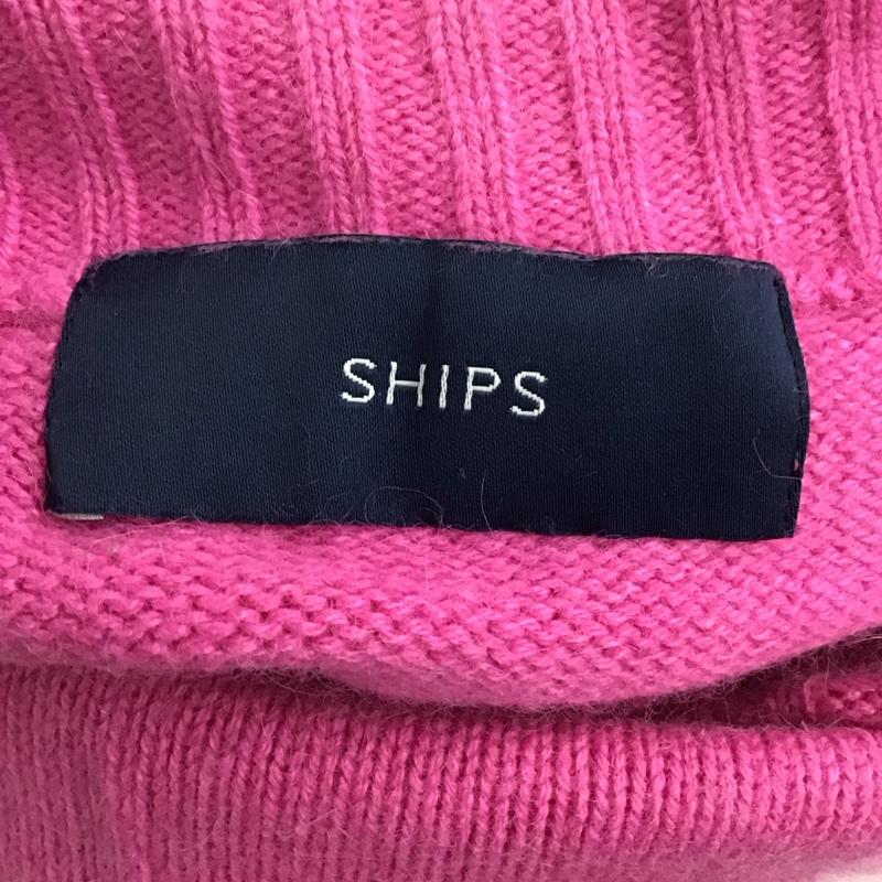 シップス SHIPS ニット、セーター 長袖 長袖ニットカットソー ニット セーター クルーネックニット 無地 桃 / ピンク / レディース USED 古着 中古 10120942