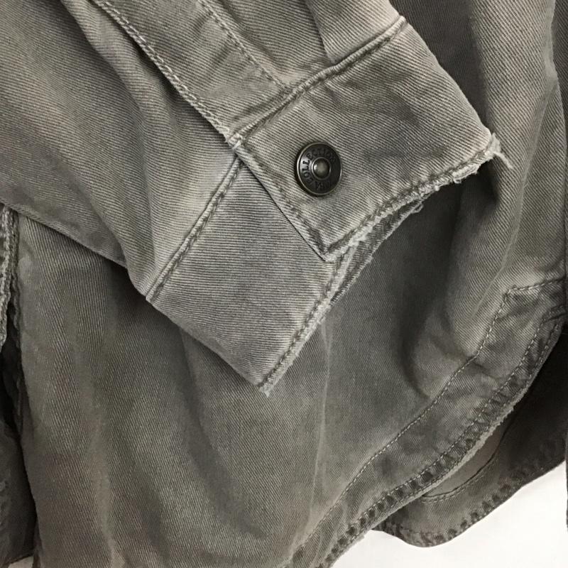 ザラ ZARA シャツ、ブラウス 長袖 L 無地 チャコールグレー / チャコールグレー / レディース USED 古着 中古 10124789