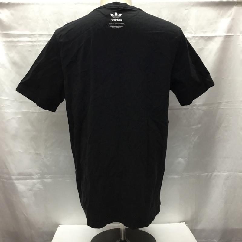 アディダス adidas Tシャツ 半袖 gk5906 Tシャツ 半袖カットソー クルーネックカットソー スポーツウェア ロゴ、文字 黒 / ブラック / メンズ USED 古着 中古 10106499
