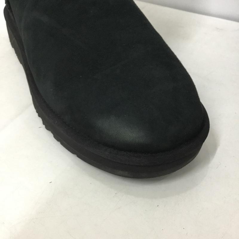 アグ UGG ブーツ ショートブーツ 1103394 MASTERMIND ムートンブーツ サイドファスナー 26cm 26.0cm ロゴ、文字 黒 / ブラック / メンズ USED 古着 中古 10138005