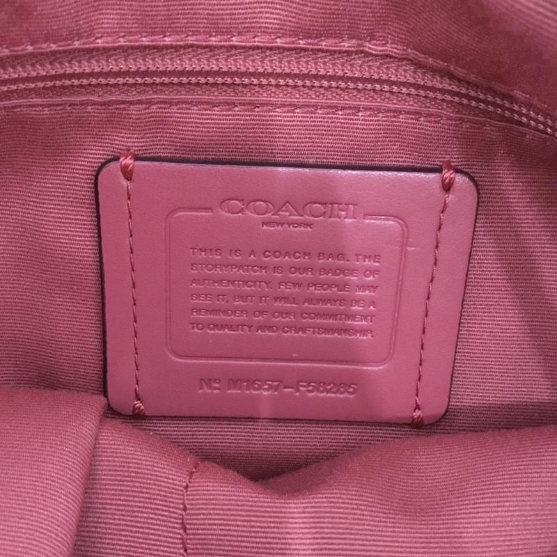 コーチ COACH ショルダーバッグ ショルダーバッグ F58285 シグネチャー ロゴ、文字 茶 / ブラウン / X 桃 / ピンク / レディース USED 古着 中古 10131237