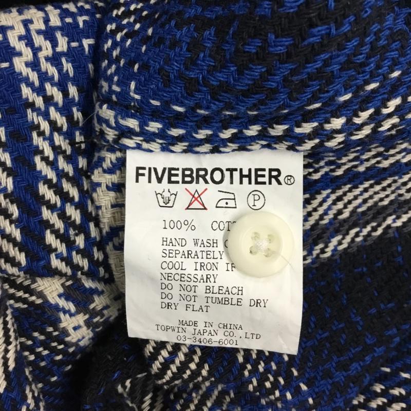 ファイブブラザー FIVE BROTHER シャツ、ブラウス 長袖 S チェック マルチカラー / マルチカラー / メンズ USED 古着 中古 10121705