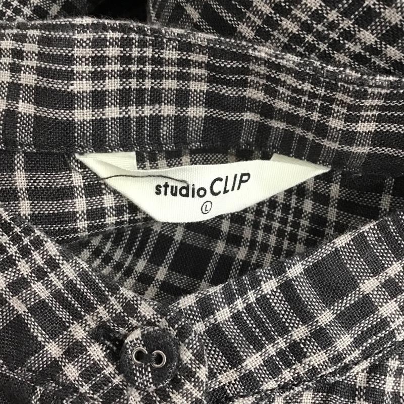 スタディオクリップ studio CLIP シャツ、ブラウス 半袖 L チェック マルチカラー / マルチカラー / レディース USED 古着 中古 10106186