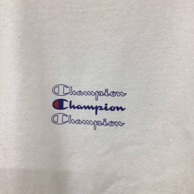 チャンピオン Champion Tシャツ 半袖 c8-r303r 半袖カットソー プリントTシャツ L ロゴ、文字 白 / ホワイト / メンズ USED 古着 中古 10129647
