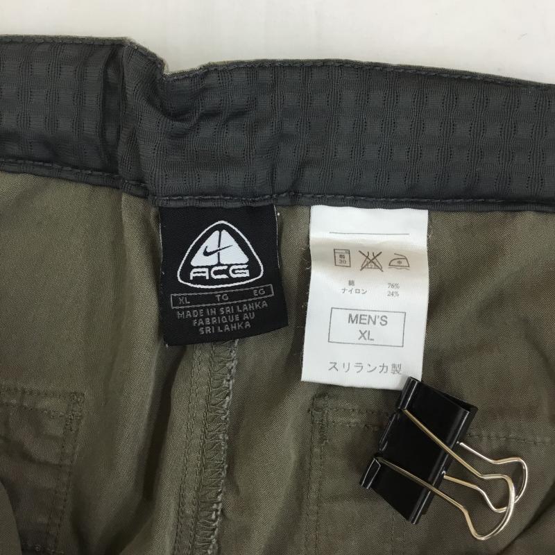ナイキ エィシージー NIKE ACG パンツ ショートパンツ 00s NIKE ACG 7分丈 115239 XL ワンポイント カーキ / カーキ / メンズ USED 古着 中古 10134504