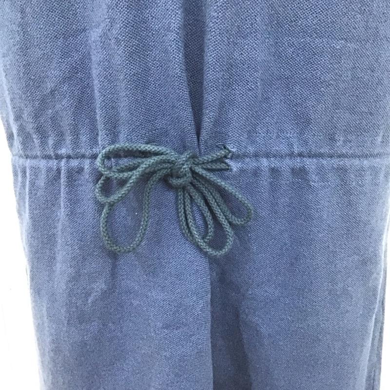 ラコステ LACOSTE ワンピース ひざ丈スカート EF535EL ポロシャツ スキッパー 38 ワンポイント 紺 / ネイビー / レディース USED 古着 中古 10108085