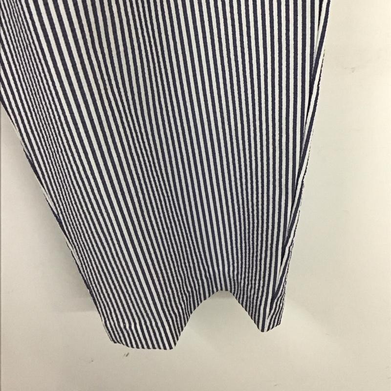 ザラ ZARA パンツ ワークパンツ、ペインターパンツ ワークパンツ ワイドパンツ カジュアルパンツ XL ストライプ 白 / ホワイト / X 水色 / ライトブルー / メンズ USED 古着 中古 10130744
