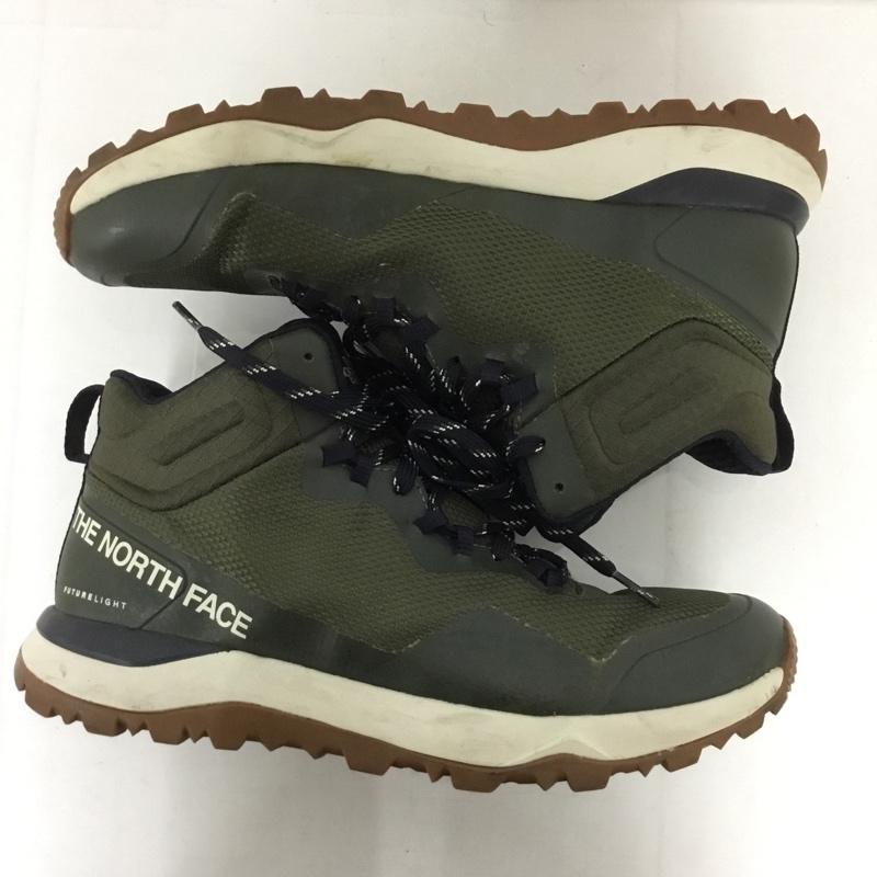 ザノースフェイス THE NORTH FACE スニーカー スニーカー NF0A47AY V98 Activist Mid Futurelight Hiking Boots トレッキングシューズ 27cm 27.0cm ロゴ、文字 カーキ / カーキ / メンズ USED 古着 中古 10129549