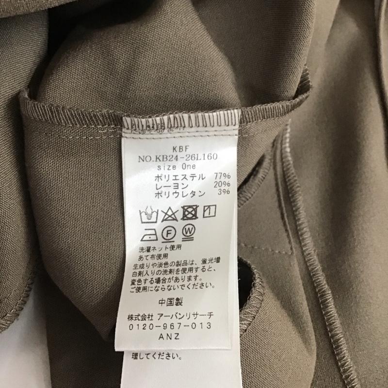 ケービーエフ KBF セットアップ セットアップ KB24-26L160 セパレートベストワンピース ベスト スカート 無地 茶 / ブラウン / レディース USED 古着 中古 10108613