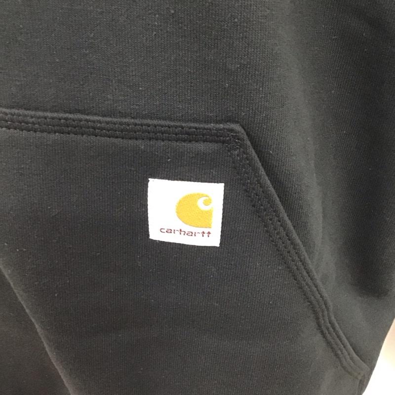 カーハート Carhartt トレーナー 長袖 ts0121-m MIDWEIGHTHOODEDSWEATSHIRT 長袖パーカー プルオーバー XL 無地 黒 / ブラック / メンズ USED 古着 中古 10112526