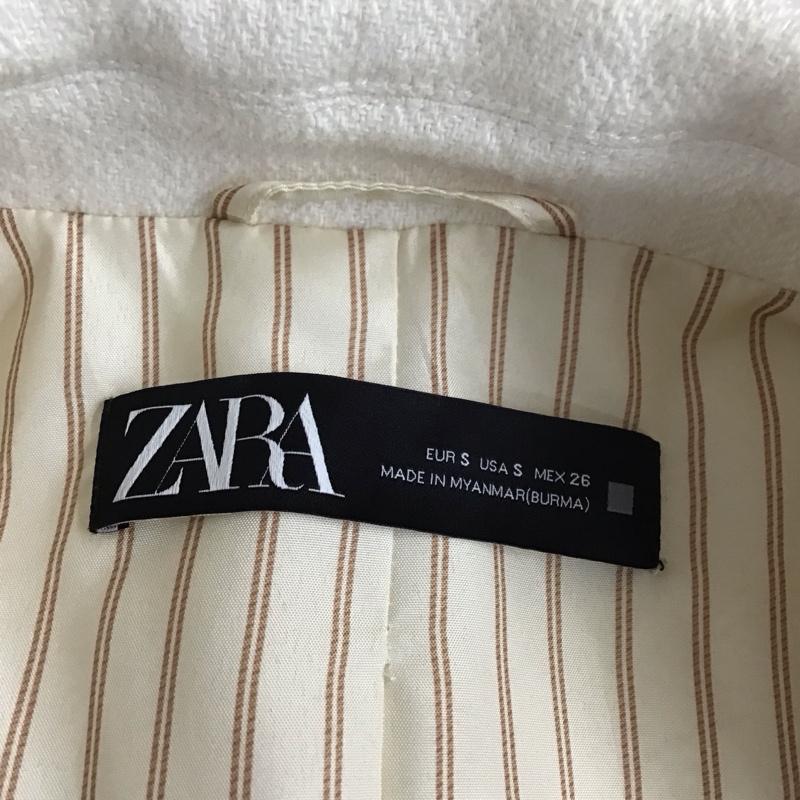 ザラ ZARA ジャケット、上着 ジャケット、ブレザー 8073 038 712 ダブル テーラードジャケット S 無地 アイボリー / アイボリー / レディース USED 古着 中古 10118499