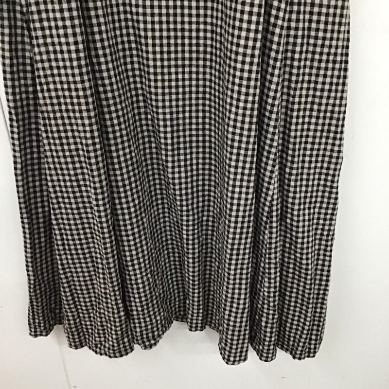 サマンサモスモス Samansa Mos2 ワンピース ロングスカート ノースリーブワンピース ロングスカート フレアスカート キャミワンピース FREE チェック 黒 / ブラック / X 灰 / グレー / レディース USED 古着 中古 10135202