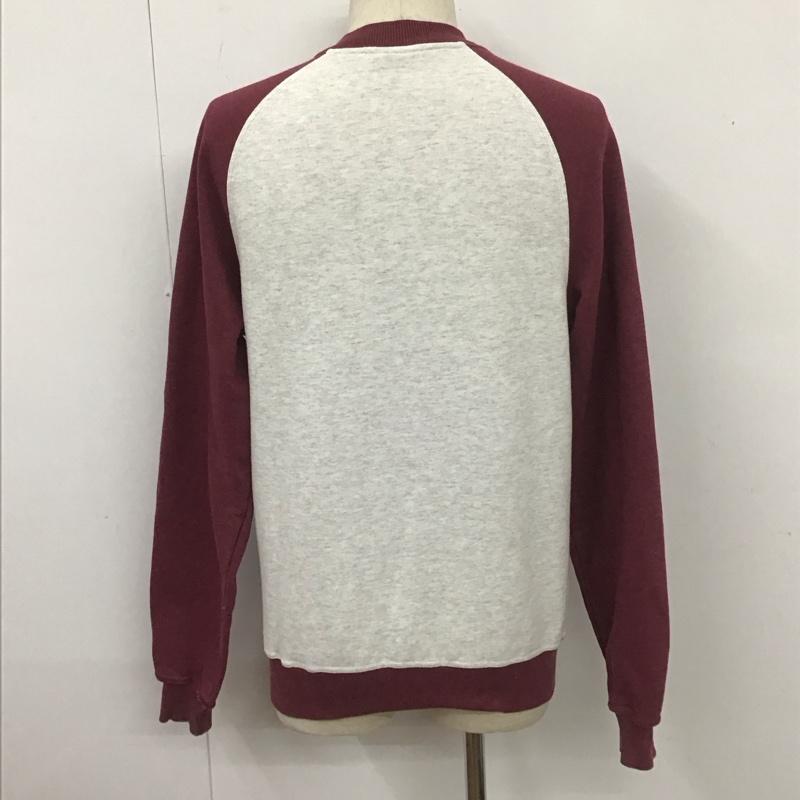 チャンピオン Champion トレーナー 長袖 L 無地 灰 / グレー / X 紫 / パープル / メンズ USED 古着 中古 10107835