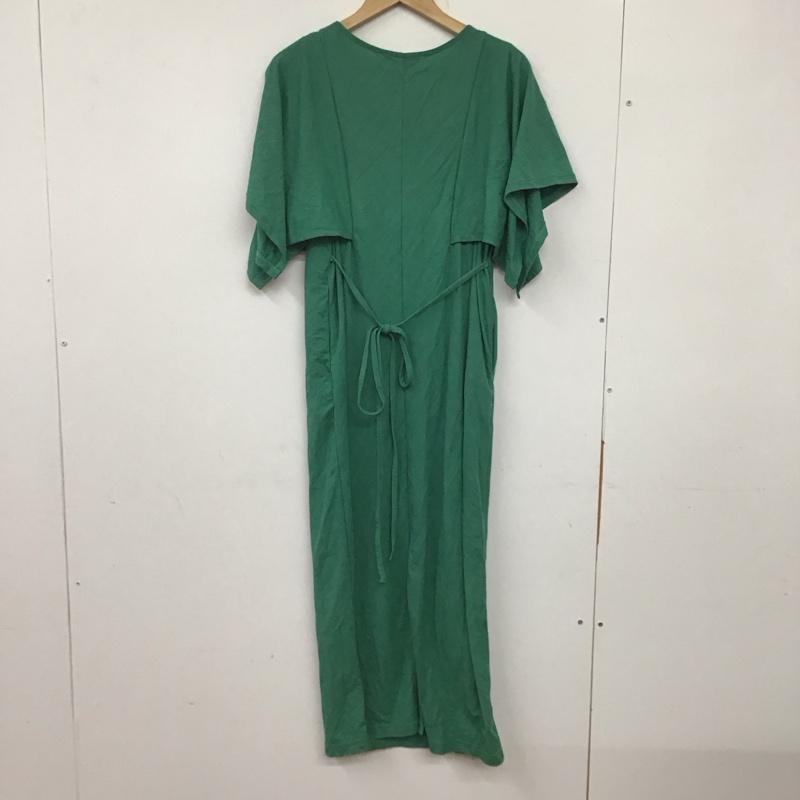 アズールバイマウジー AZUL BY MOUSSY ワンピース ロングスカート 250fsb83-355d アークティックフィールワイドリラックスワンピース S 無地 緑 / グリーン / レディース USED 古着 中古 10134129