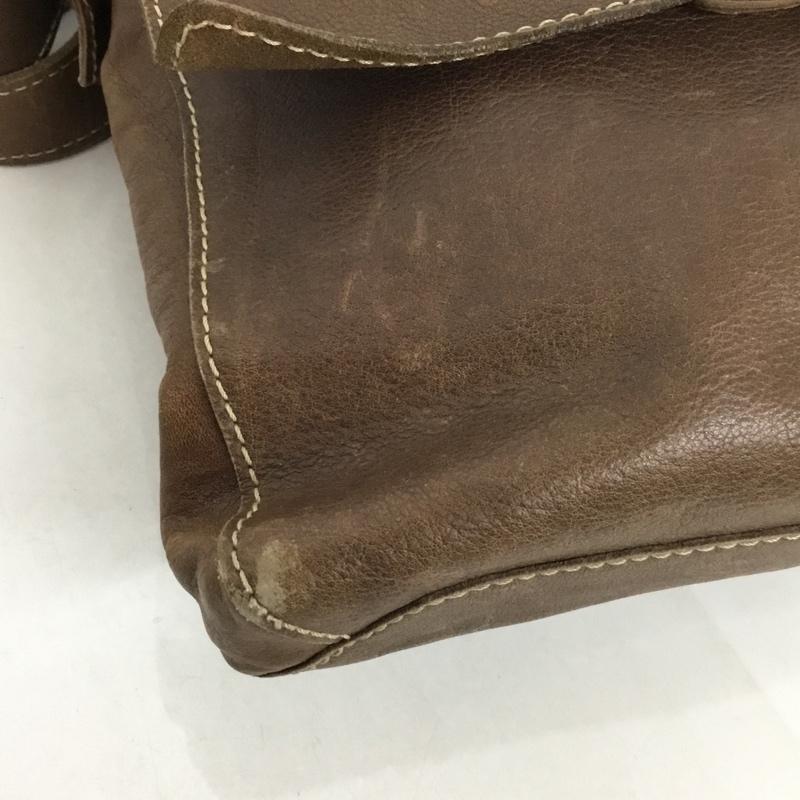 ゲンテン genten ショルダーバッグ ショルダーバッグ レザー 無地 茶 / ブラウン / レディース USED 古着 中古 10128338