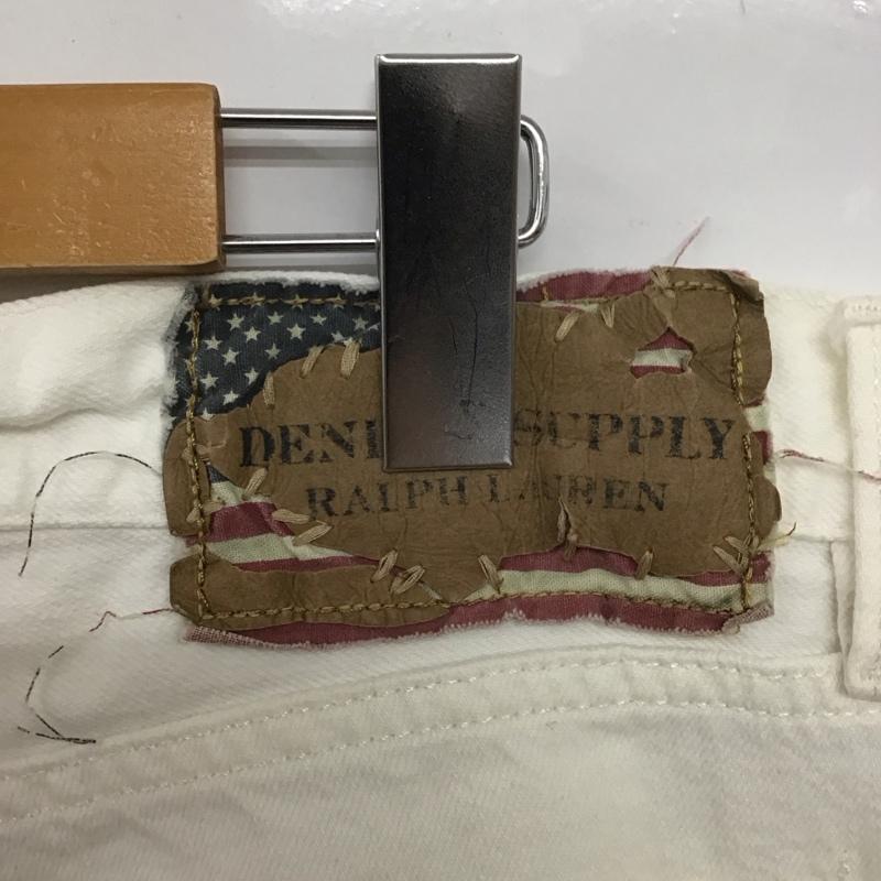 デニム アンド サプライ DENIM & SUPPLY パンツ デニム、ジーンズ デニムパンツ スリムパンツ カジュアルパンツ ストレッチパンツ 33インチ 無地 白 / ホワイト / メンズ USED 古着 中古 10132324