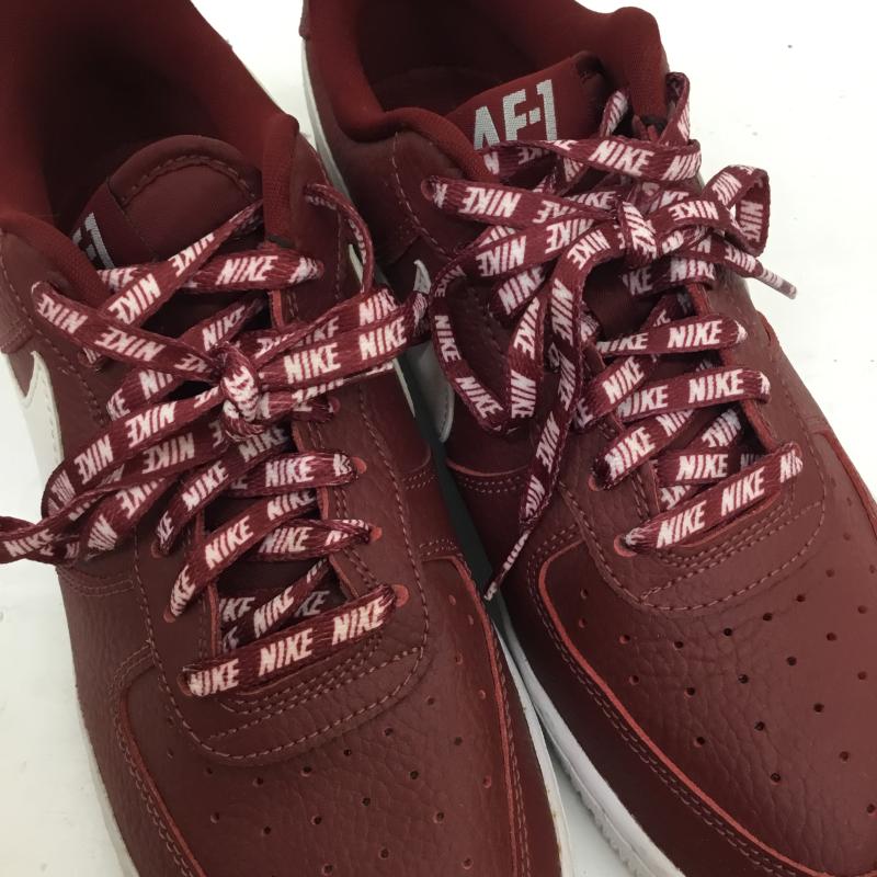 ナイキ NIKE スニーカー スニーカー 823511-605 Nike Air Force 1 Low NBA Team Red 24.5cm ロゴ、文字 白 / ホワイト / X ボルドー / ボルドー / レディース USED 古着 中古 10130255