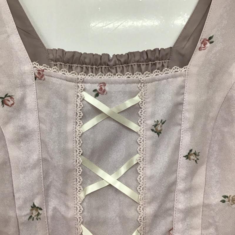 アクシーズファム axes femme ワンピース ひざ丈スカート ノースリーブワンピース フレアワンピース M プリント マルチカラー / マルチカラー / レディース USED 古着 中古 10134222