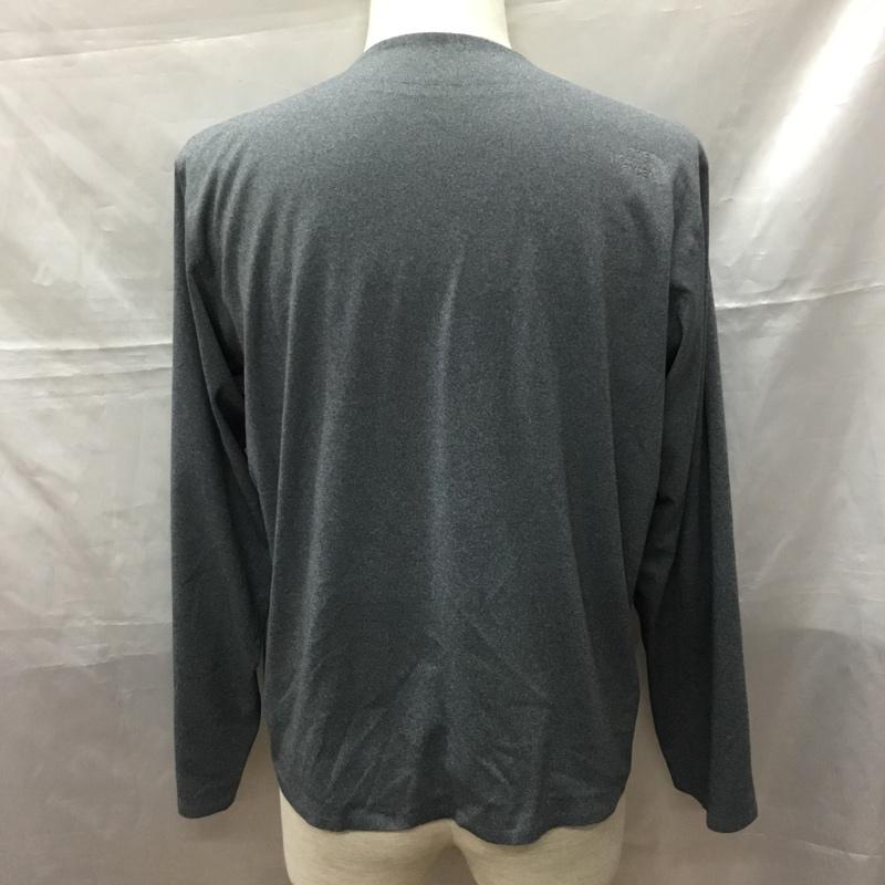 ザノースフェイス THE NORTH FACE カーディガン 長袖 NT11961 テックラウンジカーディガン 長袖カーディガン ノーカラー M ロゴ、文字 灰 / グレー / メンズ USED 古着 中古 10115196