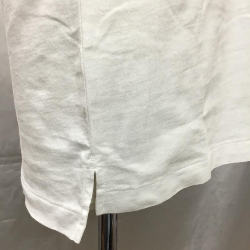 ジースターロゥ G-STAR RAW カットソー 長袖 長袖カットソー クルーネックカットソー ロングスリーブカットソー プリントTシャツ S ロゴ、文字 白 / ホワイト /  メンズ USED 古着 中古 10108775