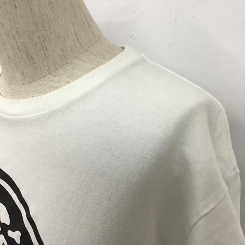 アベイシングエイプ A BATHING APE Tシャツ 半袖 半袖カットソー プリントTシャツ クルーネックカットソー XL プリント 白 / ホワイト / メンズ USED 古着 中古 10105546