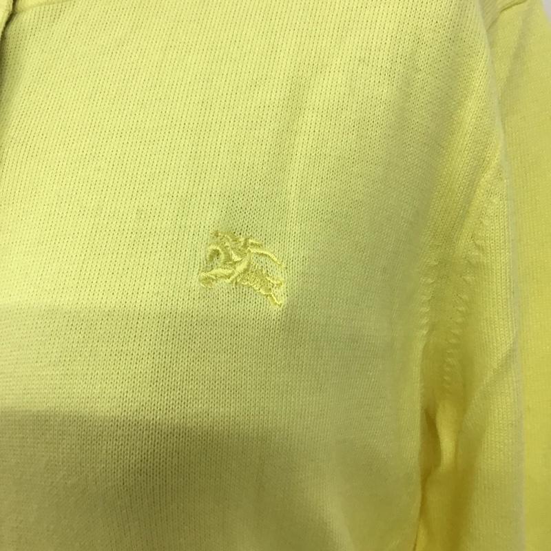 バーバリー BURBERRY カーディガン 長袖 1 無地 黄 / イエロー / レディース USED 古着 中古 10109123