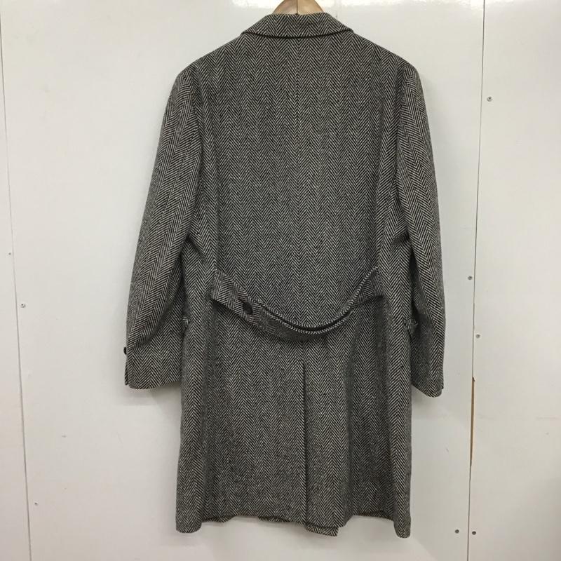 ダーバン DURBAN ジャケット、上着 ジャケット、ブレザー ロングコートジャケット アウター ダブル LL 総柄 白 / ホワイト / X 黒 / ブラック / メンズ USED 古着 中古 10136044