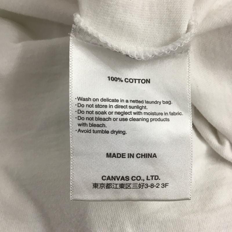ポーラー POLeR Tシャツ 半袖 半袖カットソー プリントTシャツ クルーネックカットソー L ロゴ、文字 白 / ホワイト / メンズ USED 古着 中古 10139815
